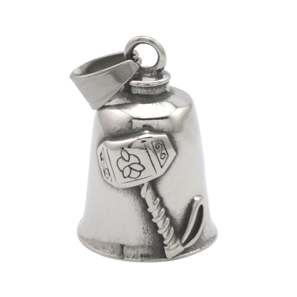 Good Luck Viking Hammer Motorcycle Bell Custom Made Pendant