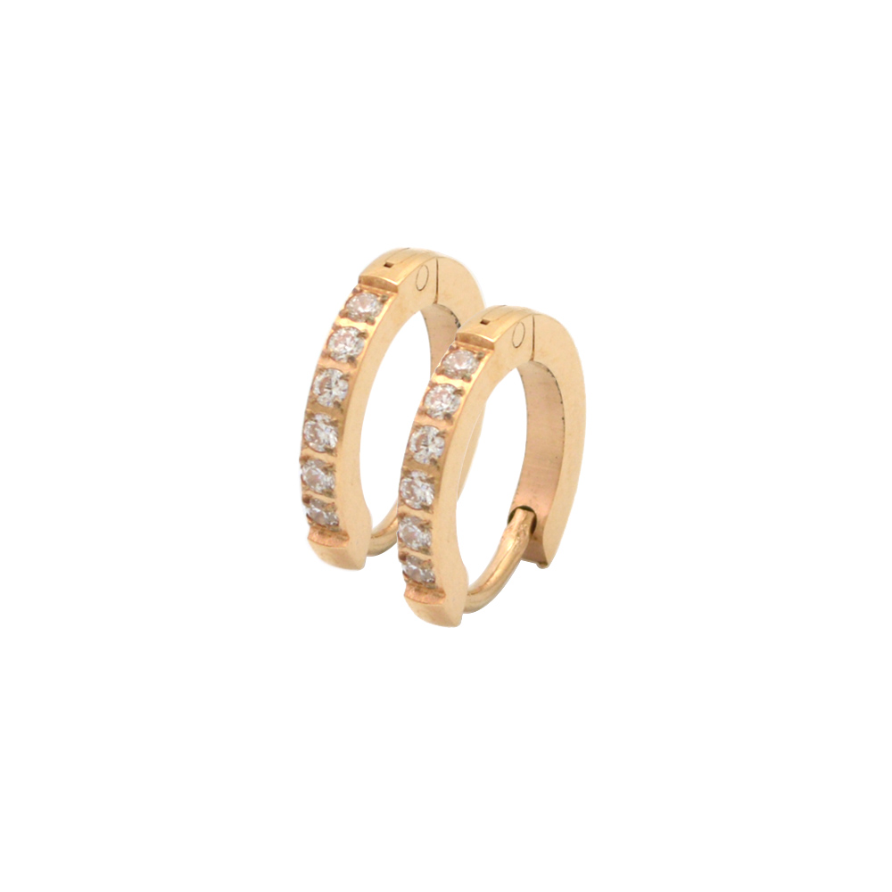 Non Tarnish Water Proof Elegant Gold Huggies Hoop Earring