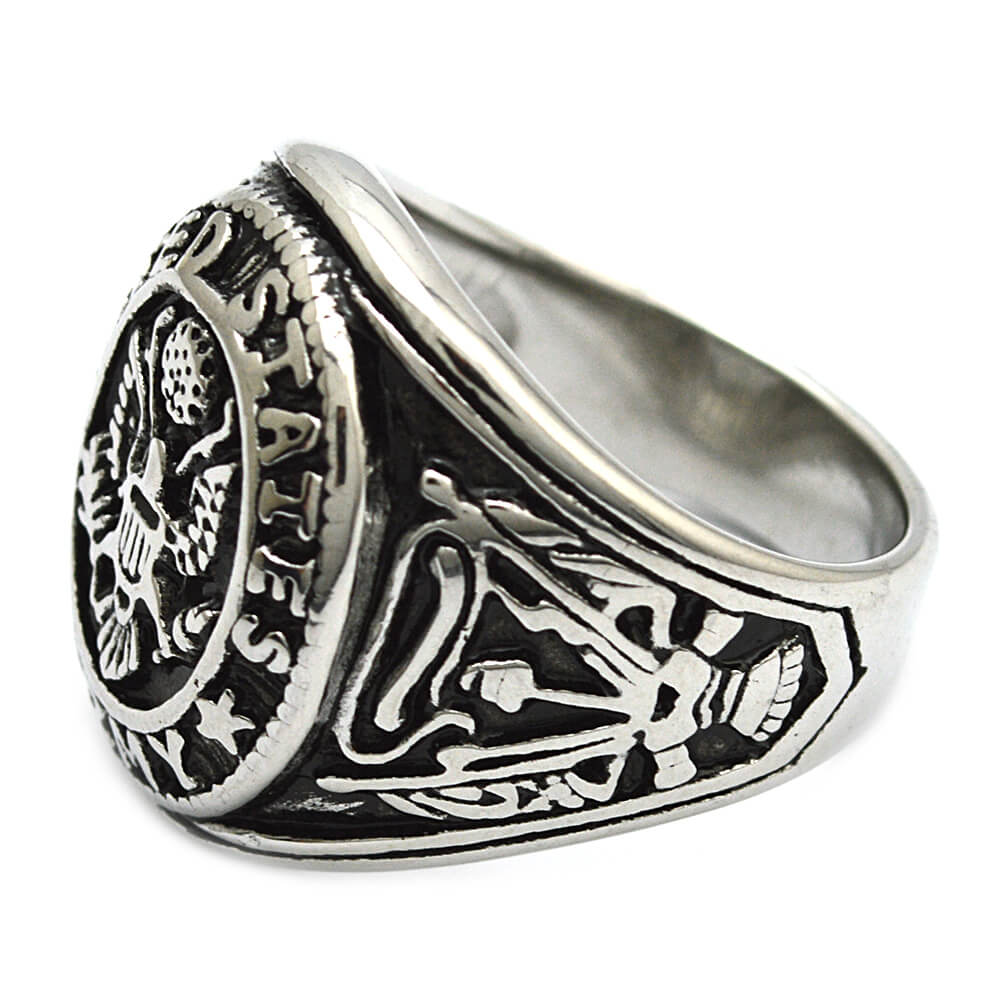 US Army Stainless Steel Military Ring